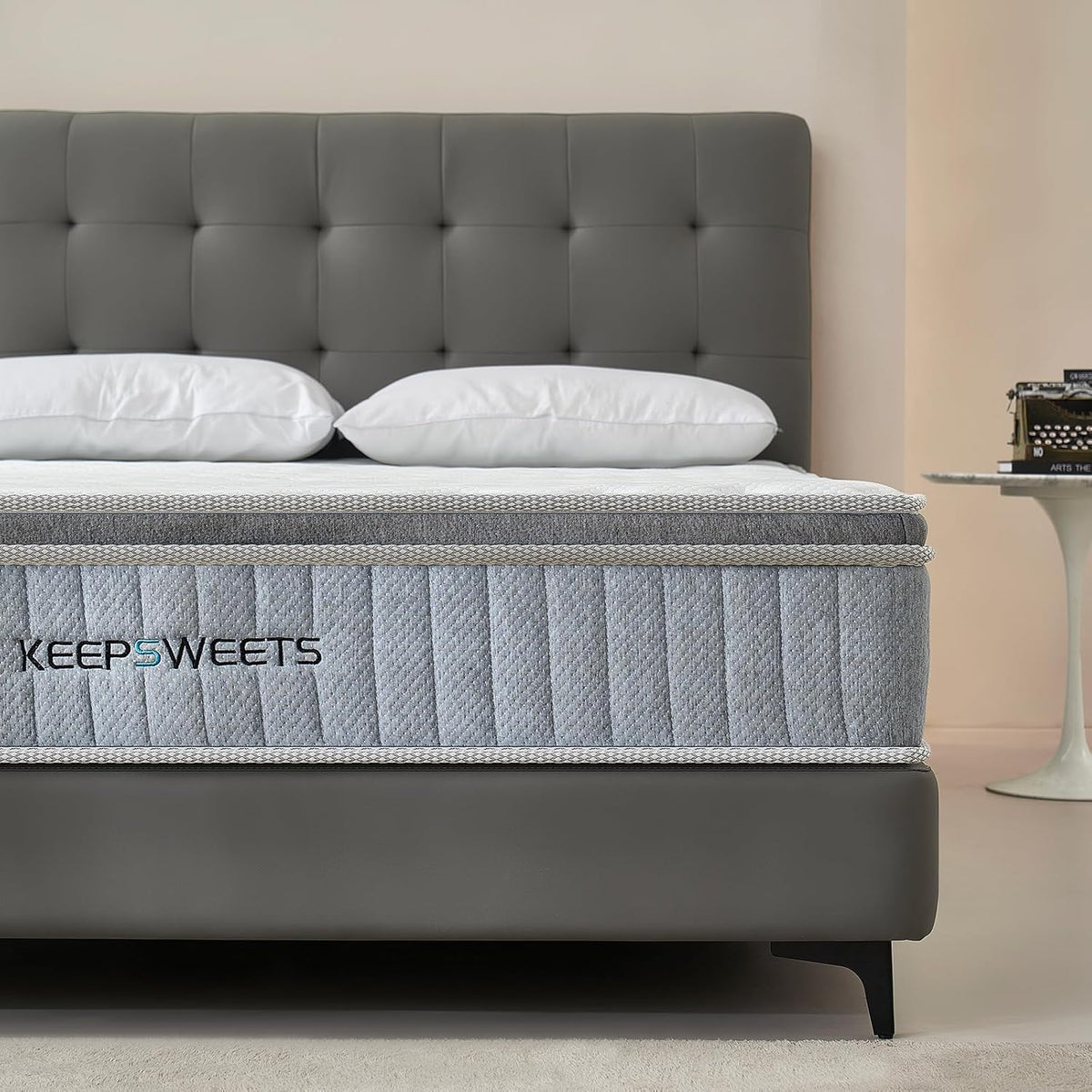 Pocketveringmatras, ergonomisch matras met 7 zones, hardheid H3, hoogte 20 cm, 160 x 200 cm