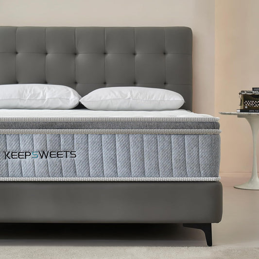 Pocketveringmatras, ergonomisch matras met 7 zones, hardheid H3, hoogte 20 cm, 160 x 200 cm