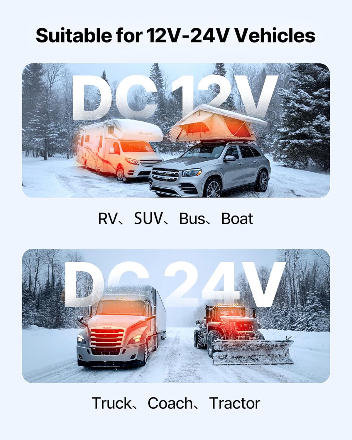 VEVOR Portable Diesel Heater, 12 V, 8 KW, Diesel Air Heater, 0.16 - 0.62 L/h, 8-36 °C, Adjustable 20-25 m², LCD Control and Remote Control, Tank 5 L, for Motorhome, Car, Without - QUORE