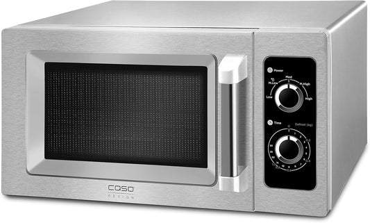 Magnetron – Commerciële Magnetron – Keukenmagnetron – Mini Oven – Ovenmagnetron – 1000 Watt – Keramische Bodem Zonder Draaiplateau – Roestvrijstalen Behuizing 25 Liter