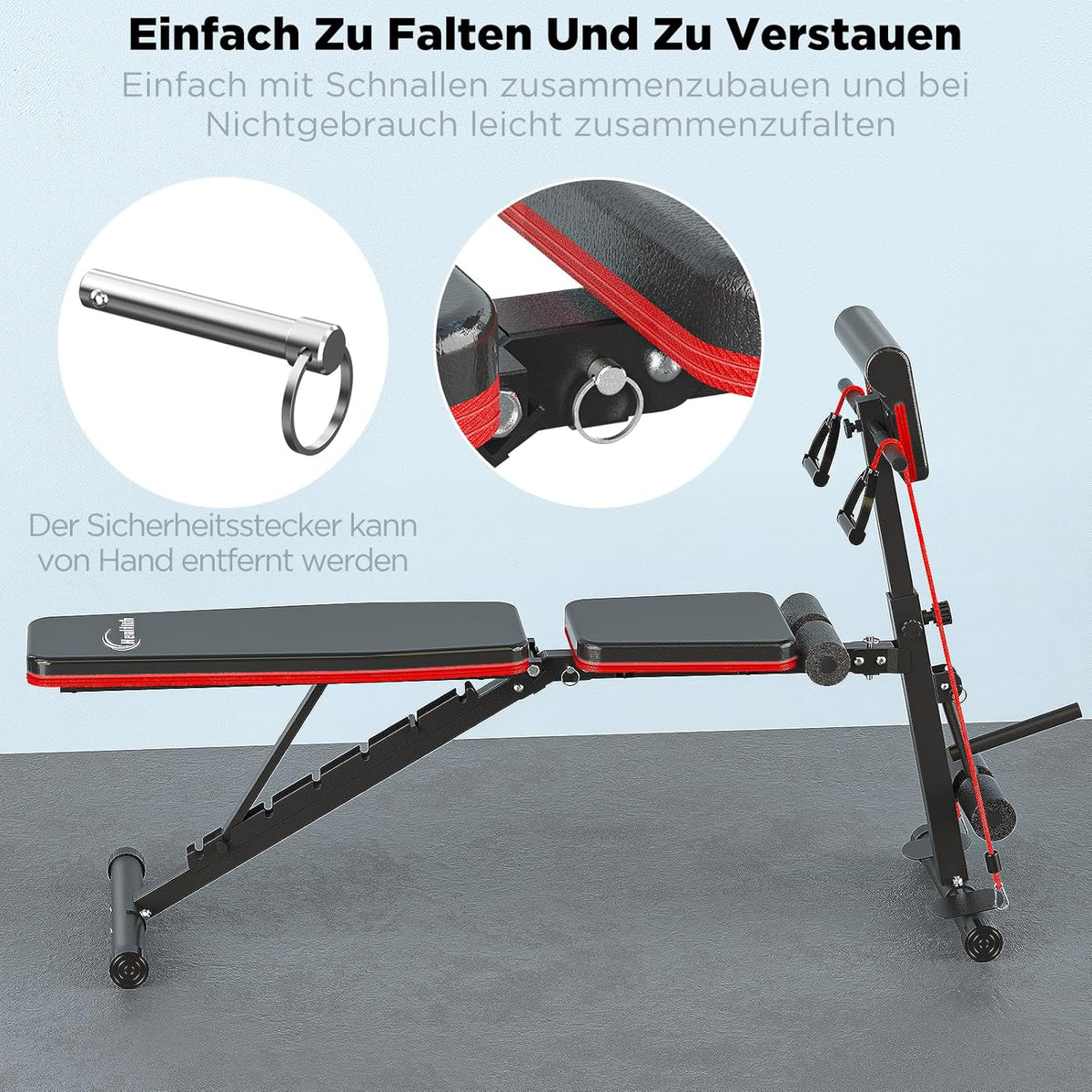 Multifunctionele opvouwbare halterbank