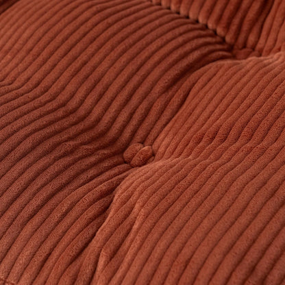 MEUBLE Cosy Bureaustoel, ergonomische bureaustoel met in hoogte verstelbaar, kantelfunctie, 360 graden draaibaar, voor kantoor, corduroy, rouge