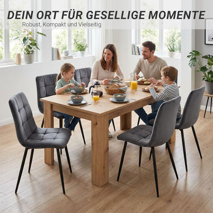 Uittrekbare Eettafel – Uitklapbare Tafel – Verlengbare Keukentafel – Multifunctionele Tafel – Eetkamertafel – Massief Hout – 120x80 cm Uitbreidbaar tot 160 cm – Geschikt voor 6 Personen