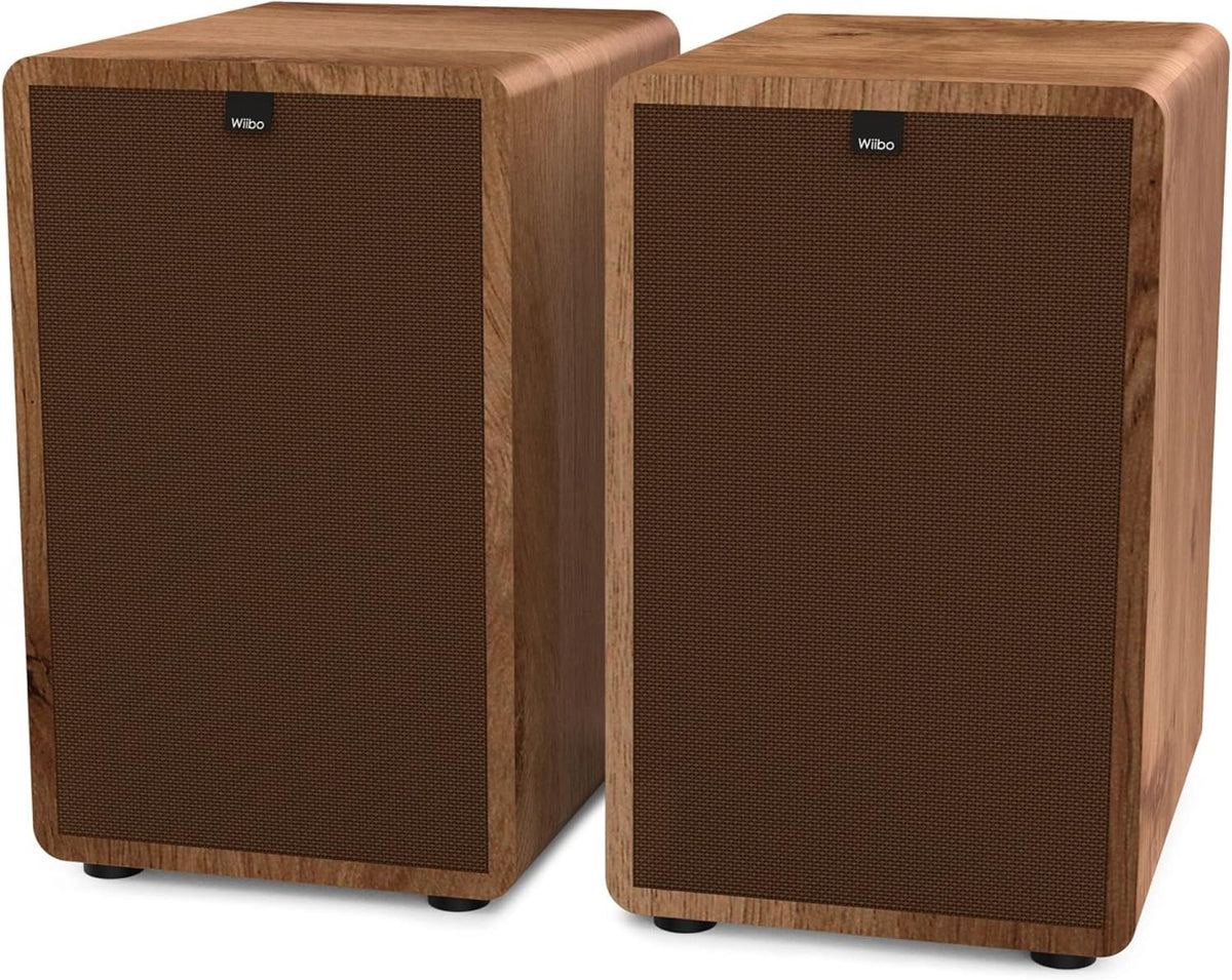 HiFi-luidsprekers – Luidsprekers – Speakers – Stereospeakers – Studio Monitoren – Walnoot Uitvoering – 3-Weg Ontwerp – 100 W per Speaker