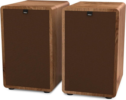 HiFi-luidsprekers – Luidsprekers – Speakers – Stereospeakers – Studio Monitoren – Walnoot Uitvoering – 3-Weg Ontwerp – 100 W per Speaker