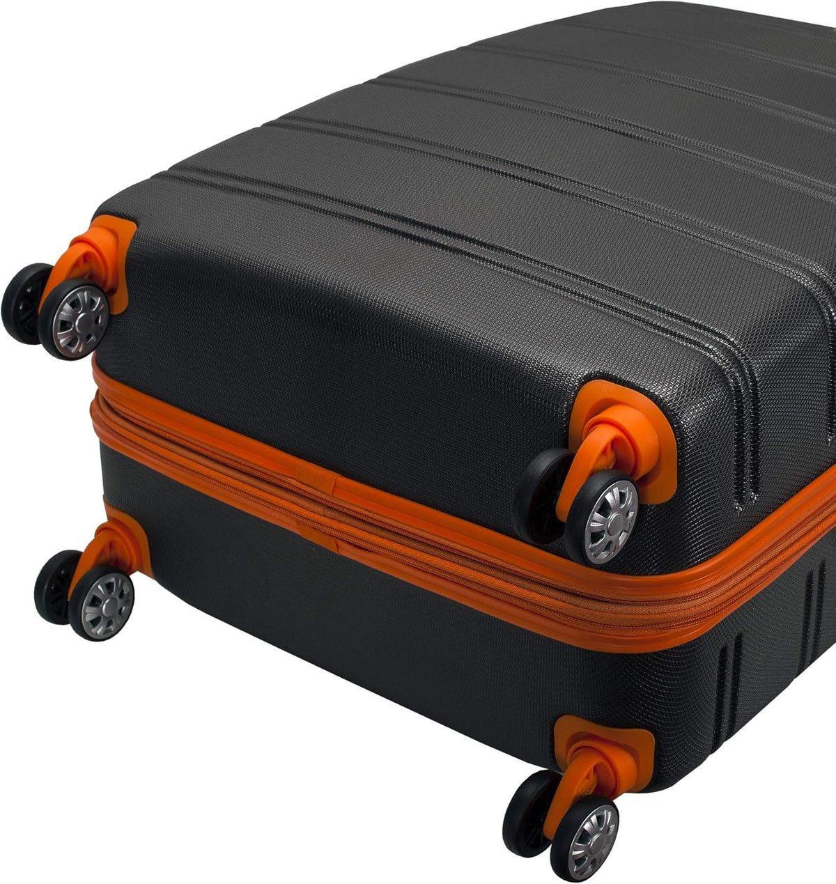 Rockland Escape 4-delige softside rechtopstaande bagageset, HOUTSKOOL, 3 Piece (20"/24"/28")