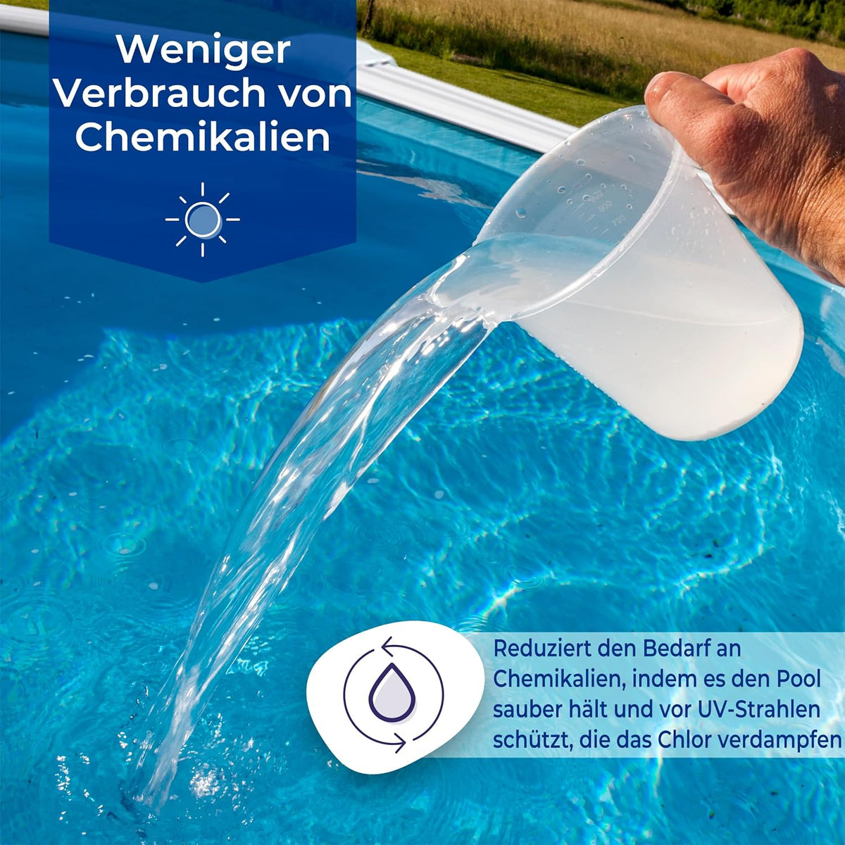 Gre CPROV700 Zomer Luchtkussenhoes, Blauw, 672 x 445 x 0.2 cm