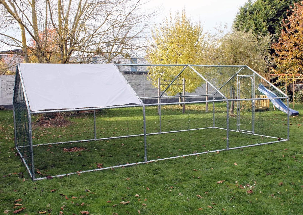 Outdoor enclosure cage aviary chicken coop chicken coop rabbit hutch pets 2x3x2m (LxWxH) sunroof - QUORE