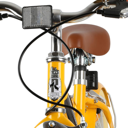 PROMETHEUS BICYCLES Petiday Retro kinderfiets vanaf 3 jaar, 12 inch, voor meisjes en jongens, geel