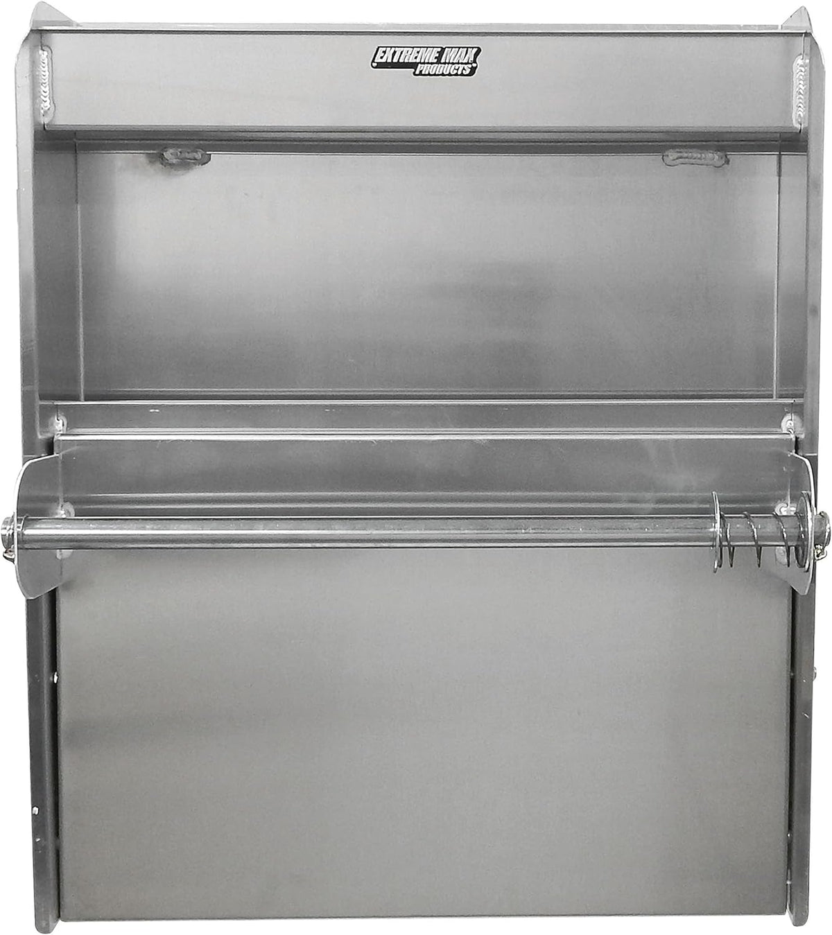 Extreme Max 5001.6049 Aluminium Stationskast Flip-Out Werklade met Papier Handdoekenrek Organizer voor Afgesloten Race Trailer Winkel Garage Opslag