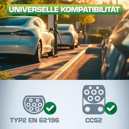 InLine? EV Spiral-Autoladekabel 11kW Typ2, 3-phasig, 5m (16275S)