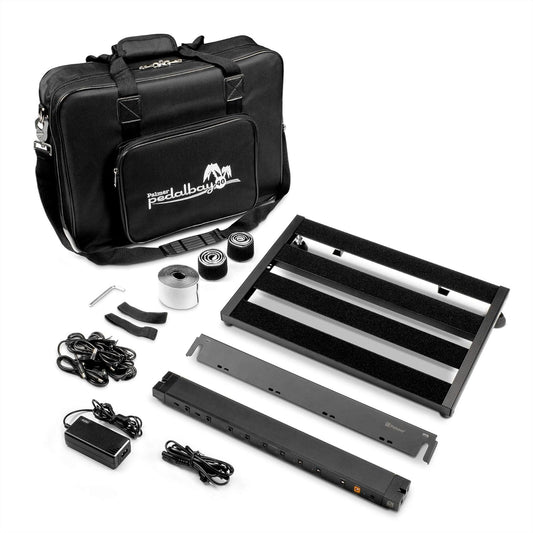 Palmer Pedalbay 40 PB PPEDALBAY40 incl. WTPB40 Powerbar, pedaalboard met voeding en gevoerde draagtas