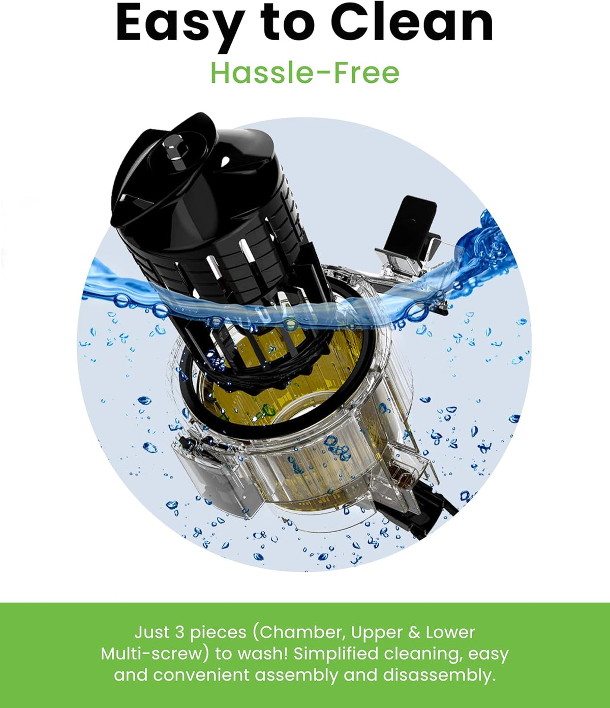 Hurom H70FT Nieuwe Slowjuicer | Elektrische koudepers | Sapcentrifuge voor groenten & fruit | 1,8L capaciteit | Automatische sapfunctie | BPA-vrij | 15 jaar garantie | titanium grijs