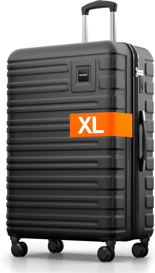 Polycarbonaat Koffer XL 77cm - 100 liter intern volume - zeer robuuste hardschalige koffer met zachte wielen & TSA-slot, reiskoffer, koffer & trolley, reiskoffer met wielen