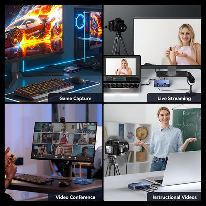 HDMI Video Grabber – Capture Card – Video Capture Card – HDMI Capture Card – Opnamekaart – 4K60 Pass-Through – Bijna Nul Latentie