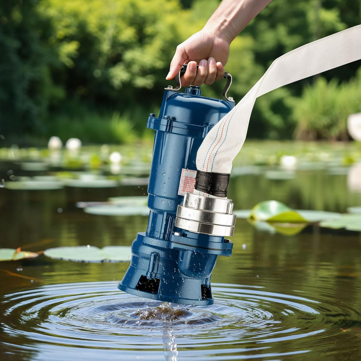 Vuilwaterpomp – Dompelpomp – Afvoerpomp – Bouwpomp – Afvalwaterpomp – 1100W Krachtige Motor – 20 Meter Afvoerslang