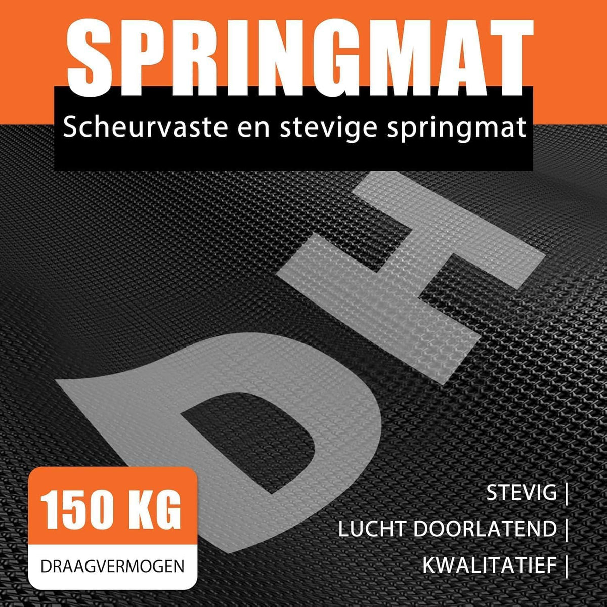 DH FitLife Indoor Fitness Trampoline opvouwbaar zonder installatie | Ø121 cm (48 inch) | Draagvermogen 150 kg | 3 verstelbare handgreepniveaus | Stevig en stil