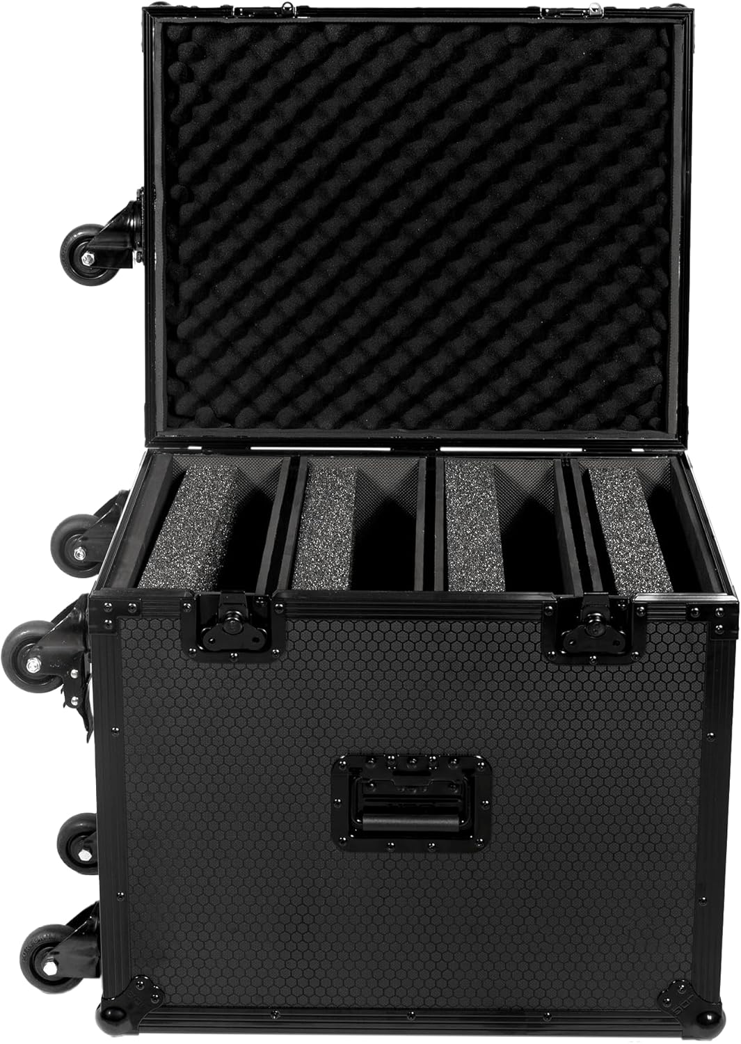UDG FlightCase Kofferbak voor Set CDJ/MIXER Black Plus (Trolley & Wielen)