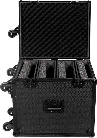 UDG FlightCase Kofferbak voor Set CDJ/MIXER Black Plus (Trolley & Wielen)