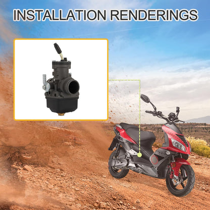 GOOFIT 30mm Carburator Phbl 30bs Vervanging voor Dellorto 2-Stroke 50-300cc Engine Scooter ATV UTV Dirt Pit Bike