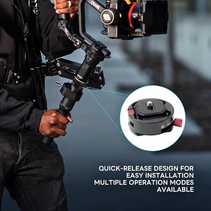 Thanos-SE Ultra Gimbal Steunvest met Snelle Ontgrendeling, Aanpasbare Steadicam voor DJI RS3, RS4 PRO, RS5 PRO RS2, RSC2, Ronin-S, Ronin-SC- Draagvermogen van 4,4-17,6 lbs voor Filmmakers