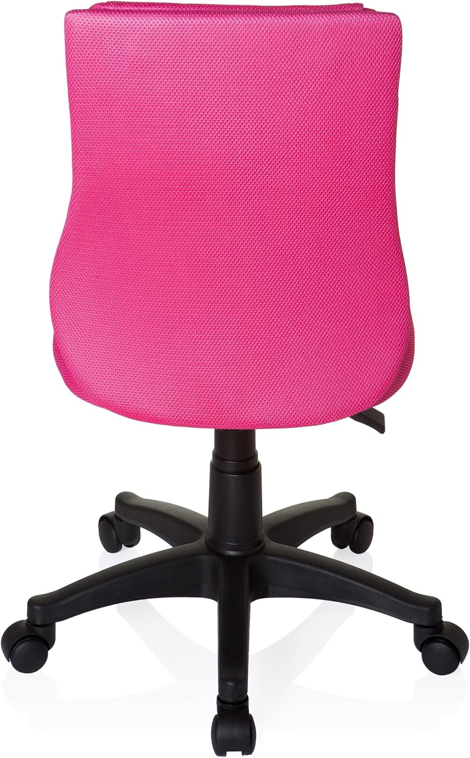 hjh OFFICE 670410 kinderbureaustoel KIDDY BASE netstof roze draaistoel ergonomisch in hoogte verstelbaar