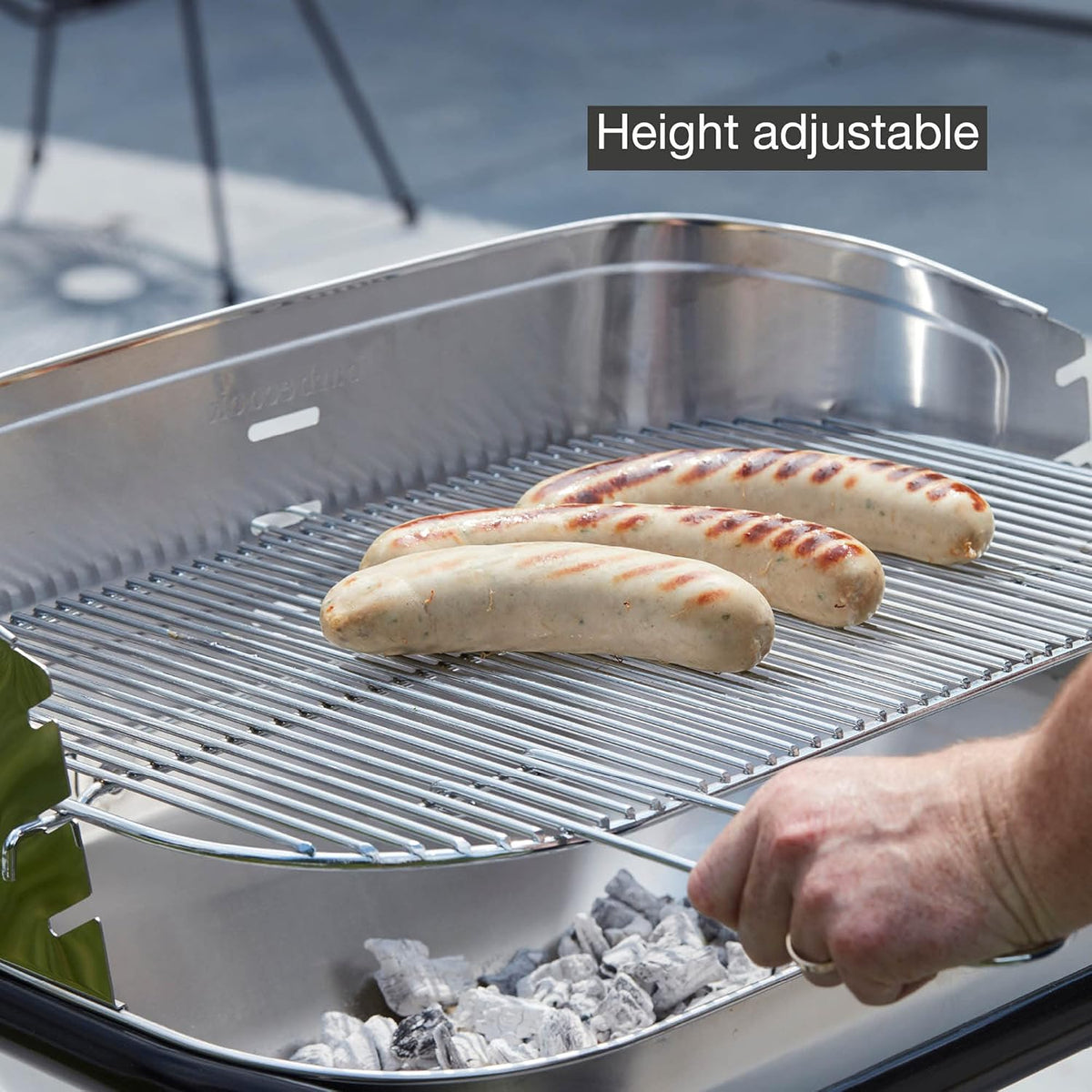 Barbecook Loewy 55 houtskoolbarbecue uit rvs 56 cm x 34 cm