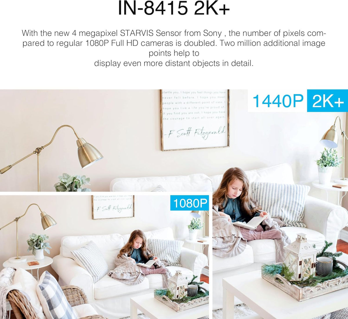 INSTAR IN-8415 2K+ POE/WLAN sw 14083 Wi-Fi IP CCTV camera 2560 x 1440p - black