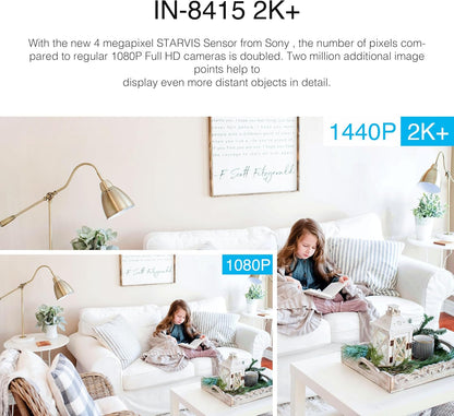 INSTAR IN-8415 2K+ POE/WLAN sw 14083 Wi-Fi IP CCTV camera 2560 x 1440p - black
