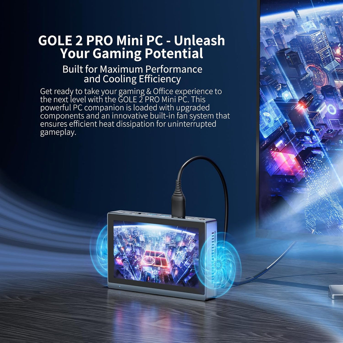 Mini PC – Mini Computer – Mini Desktop – Compact PC – Touchscreen PC – Intel Celeron N5095 – 16GB DDR4 – 5,5" HD Touchscreen – Dual 4K Output