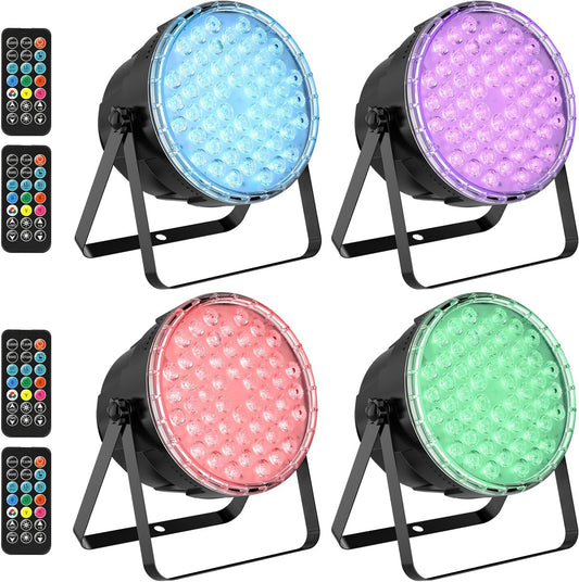 LED Par Light – LED Partyverlichting – DJ Licht – Podiumverlichting – RGB LED Lamp – 54 Heldere LED’s – Compact En Lichtgewicht