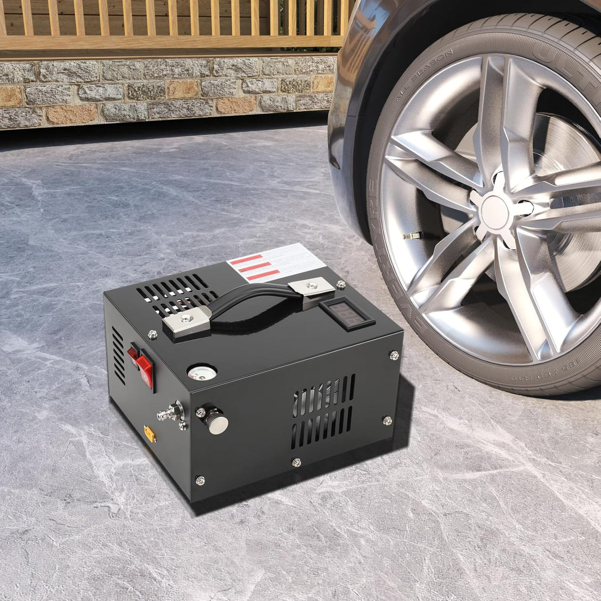 PCP Hogedrukluchtcompressor – Draagbare Compressor – Luchtpomp – Airsoft Compressor – Paintball Compressor – Compact & Krachtig – Max. 30 MPa Druk