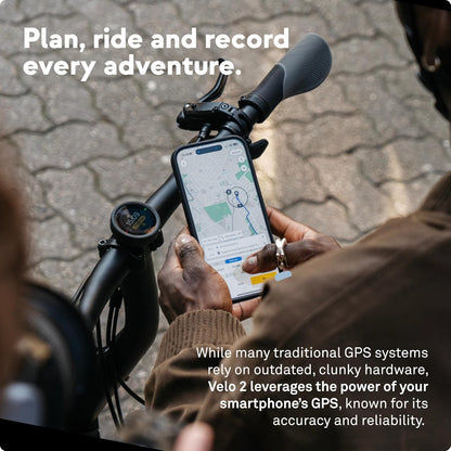 BEELINE Fiets 2 computer GPS fiets – draadloze wereldnavigatiekaart I Weerbescherming I Batterijduur + 11 uur I USB-opladen I navigatie satelliet fietsen bevestigingsriem I compatibel met handschoen