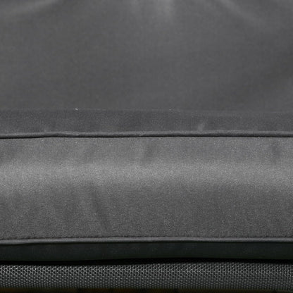 Tuinschommel 2-Persoons – Schommelbank – Tuinbank – Buitenbank – Zitschommel – Verstelbare Zonneluifel – Gepoedercoat Stalen Frame – Comfortabele Dikke Kussens – Donkergrijs