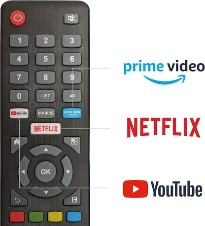 DYON Smart 42 XT 105 cm (42 inch) televisie (Full-HD Smart TV, HD Triple Tuner (DVB-C/-S2/-T2), Prime Video, Netflix & HbbTV)