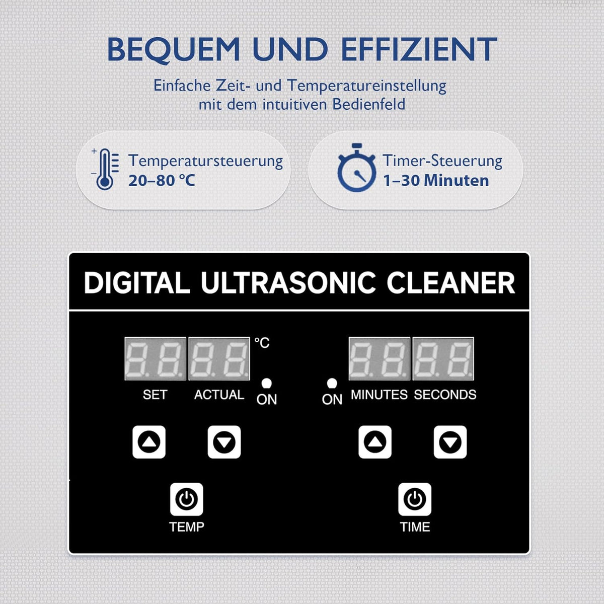 Ultrasoonreiniger – Ultrasoon Apparaat – Ultrasoon Bad – Schoonmaakapparaat – 22L – RVS 304 – 480W Ultrasoonvermogen