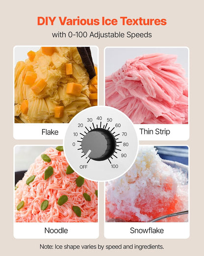 Sneeuwvlok-Ijsmachine – Ijsmachine, Ijsscheerapparaat, Bingsu Machine, Sneeuwijsmachine – 80 kg/dag – 90 sec snelkoeling