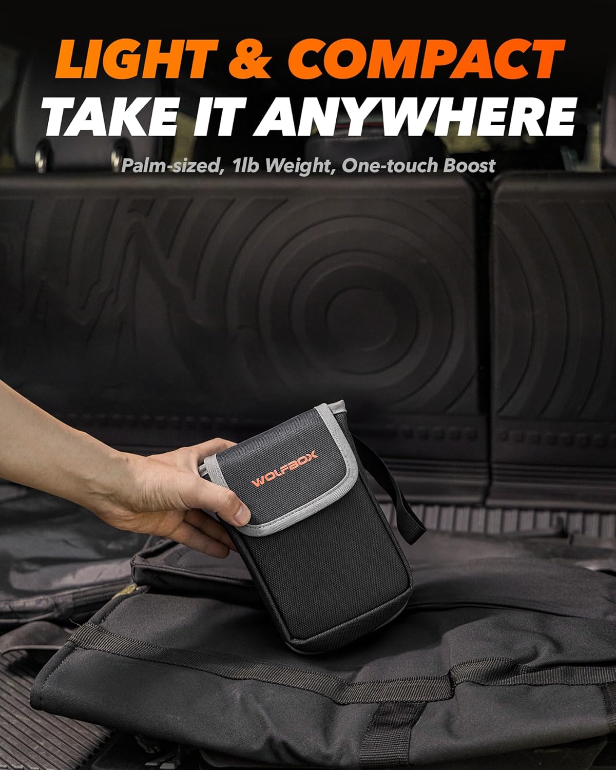 Jump Starter 12V Auto – Starthulp – Startbooster – Accubooster – Noodstarter – 2000A Startvermogen – 12000mAh Batterij