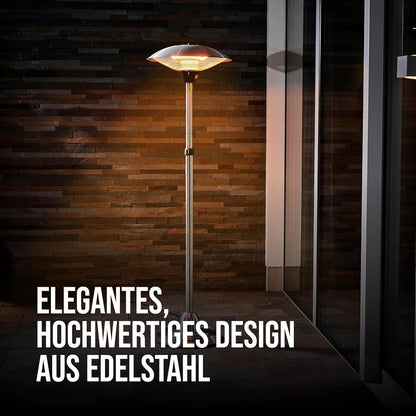 Enders BARCELONA Electric Patio Heater, Infrared Heater 4906, Tilt Protection, Height Adjustable, Electric Heater for Patio and Balcony - QUORE