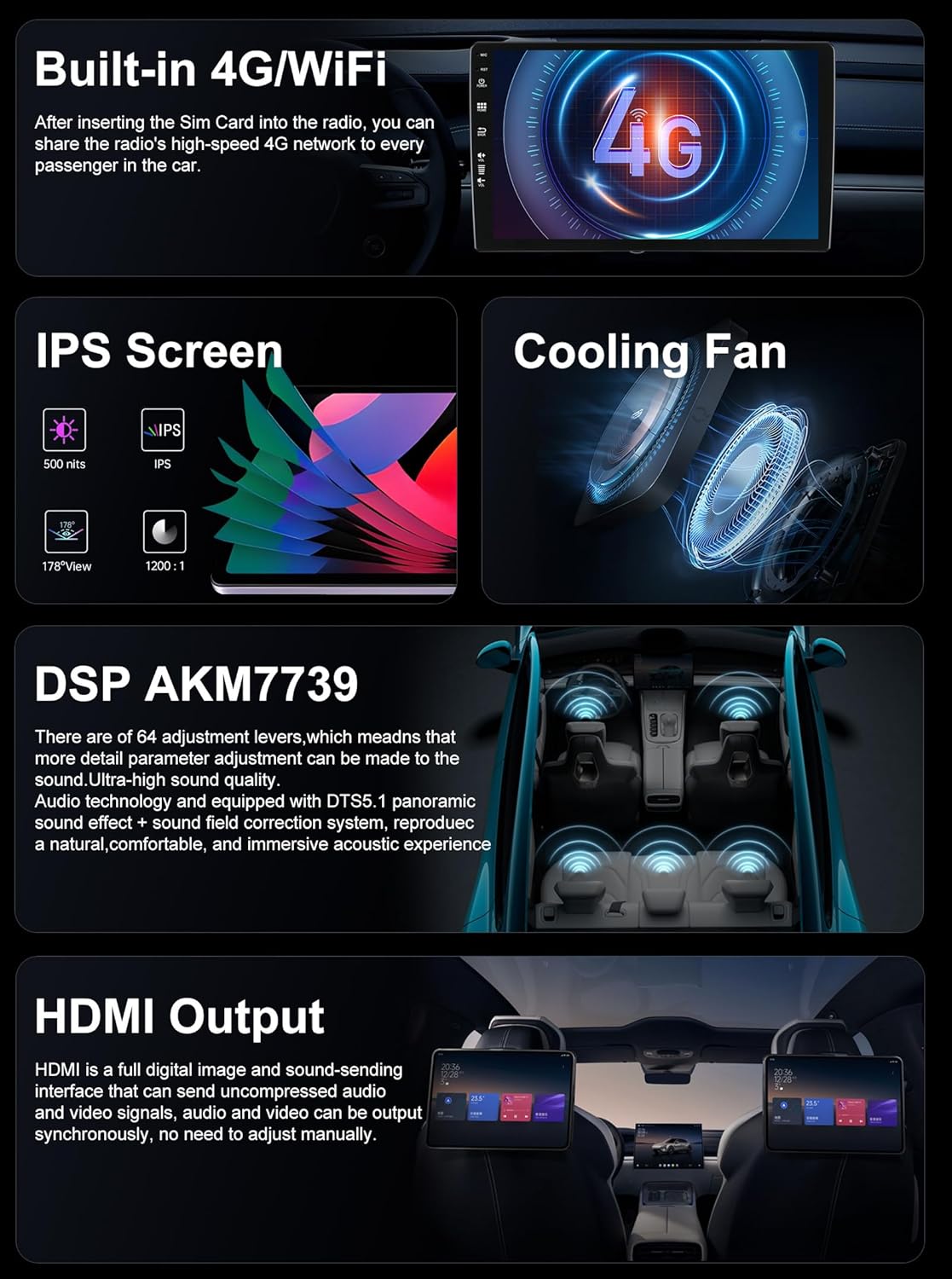 6G+128G Ingebouwde 4G/Dab+/HDMI/DSP/Carplay Autoradio Android 15 voor Renault Kaptur Captur 2016-2019 Gratis Camera+MIC 10 Inch IPS met GPS SWC/WiFi/BT/Carplay/RDS