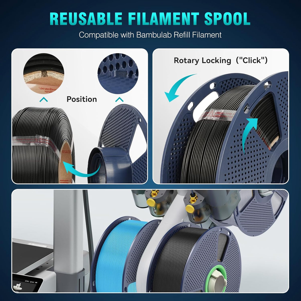 PLA+ Filament – 3D Printer Filament – PLA Plus – 3D Printdraad – 1,75 mm – 12 kg Set – 12 Kleuren – Hoogwaardige Printkwaliteit – Milieuvriendelijk Biobased