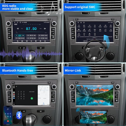 Autoradio – Autostereo – Inbouwradio – Auto Multimedia – Autoradiosysteem – Android 13 – 7-Inch Touchscreen – GPS Navigatie – CarPlay – Bluetooth – Wifi – MirrorLink – Stuurwielbediening – FM-Radio – 2 GB RAM – 32 GB Opslag