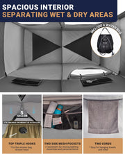 KingCamp Pop Up Dressing Veranderen Tent Douche Kamer Afneembare Vloer voor Camping Outdoor Strand Toilet Draagbare met Draagtas