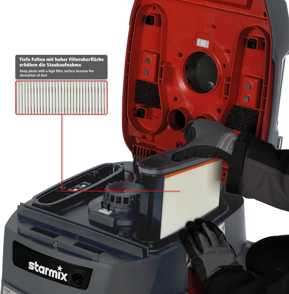 Starmix iPulse L-1635 Basic, nat- en droogzuiger, hoogwaardige industriële stofzuiger (1600 watt, 35 l)