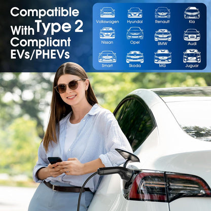 <font dir="auto" style="vertical-align: inherit;"><font dir="auto" style="vertical-align: inherit;">        Type 2 charging cable Schuko 3.6 kW [1-phase 9m 6-16A] | EV charger with timer (0-12 hours) & digital display | electric car charging cable IEC 621