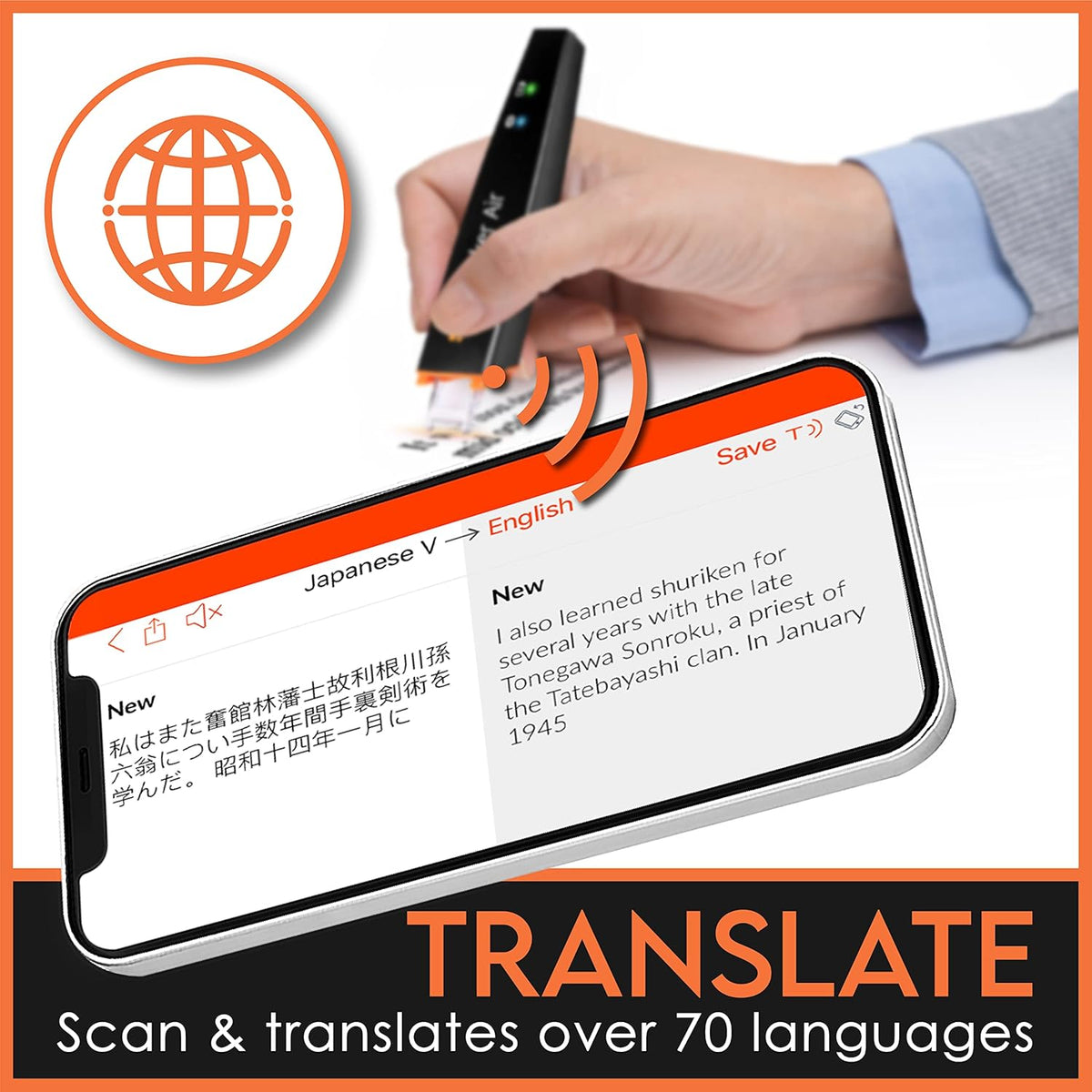 ScanMarker Air Bluetooth-scannerpen, inclusief OCR, tekstvertaling en spraakweergave
