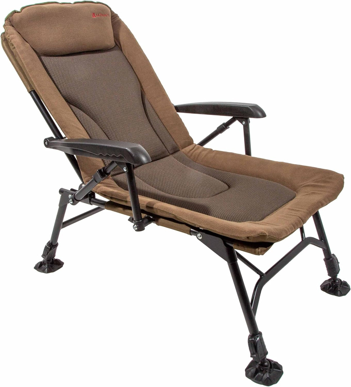 Vissersstoel – Karperstoel – Visstoel – Outdoor Stoel – Recliner Stoel – Verstelbare Rugleuning – Microfleece Bekleding – Extra Stabiel Frame