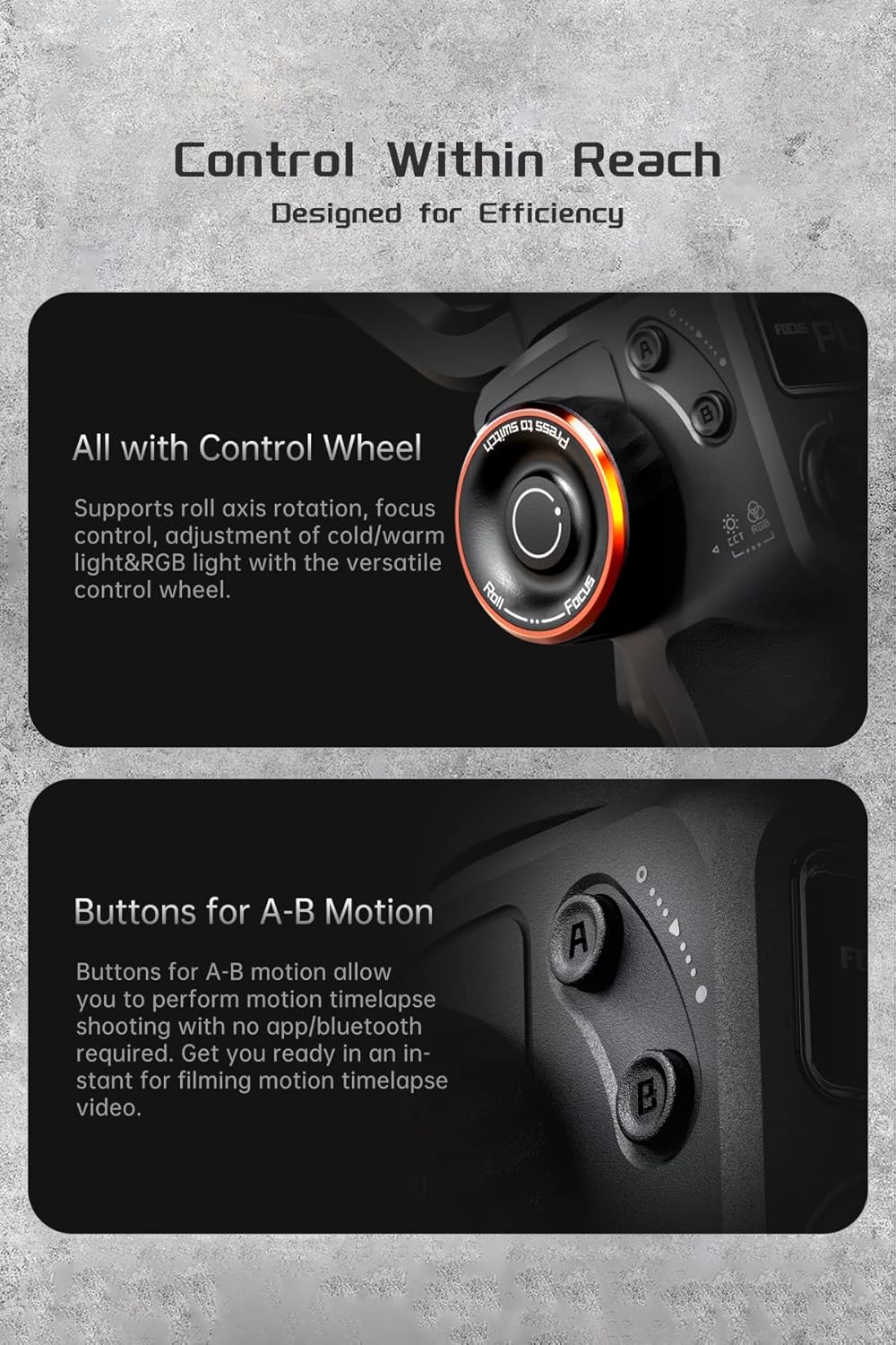 hohem iSteady M6 Gimbal Stabilizer voor Smartphone, 3-assige mobiele telefoon Gimbal Ingebouwde OLED-display 400g Payload Reverse Charging Android en iPhone Stabilizer met Inception Motion Timelapse