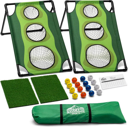 Par 1 Golf en cornhole spel voor de achtertuin, voor mannen, golfaccessoires, golf chipping game, golfuitrusting, golfspellen voor volwassenen binnen, golfuitrusting, trainingsapparatuur voor golf