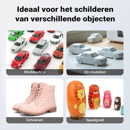 Wiltec airbrush-afzuigsysteem 9m³/min met LED-verlichting, tweetraps schakelaar en dubbele ventilator